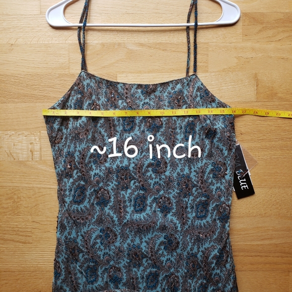 NWT Eva Blue (Macy's) Dress - Picture 9 of 10